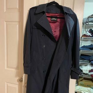 Men's Vintage STAFFORD Removable Blue Trench Coat